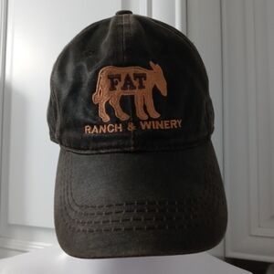Outdoor caps embroidered Fat Ranch & Winery Adjustable Cap Satin feel OS